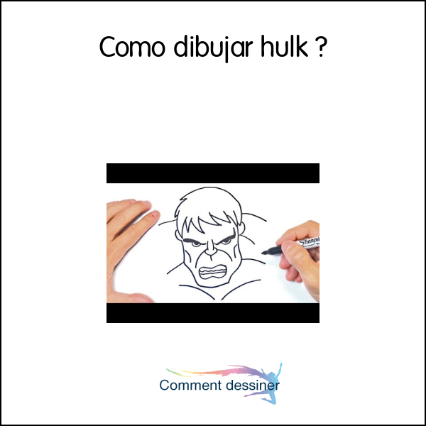 Como dibujar hulk